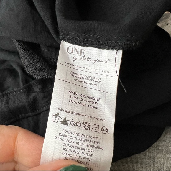 One Teaspoon Priscilla Edgy Lace Short Romper Shorts Jumpsuit Black Sz M - Picture 10 of 11